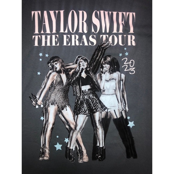 Taylor Swift T Shirt L Teal‎ The Eras Tour 2023 Merch Blue 1989 Era Graphic NEW - Picture 7 of 10